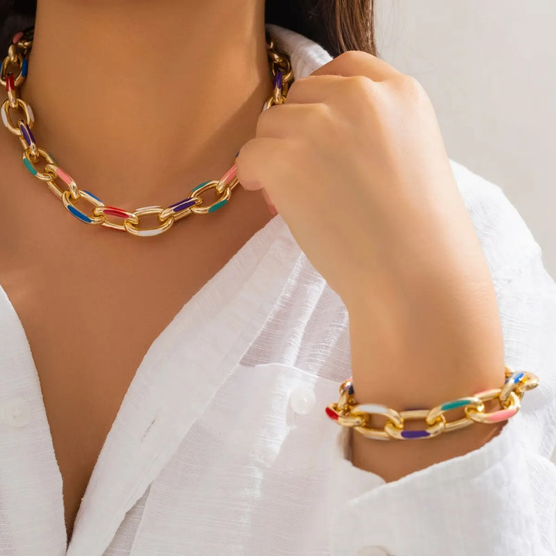 Conjunto com 2 Peças (Colar + Pulseira)